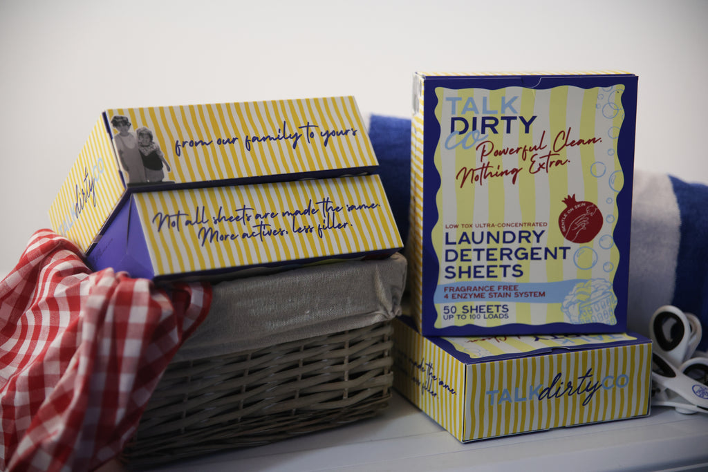 Talk Dirty Co Laundry Detergent Sheets for sensitive skin