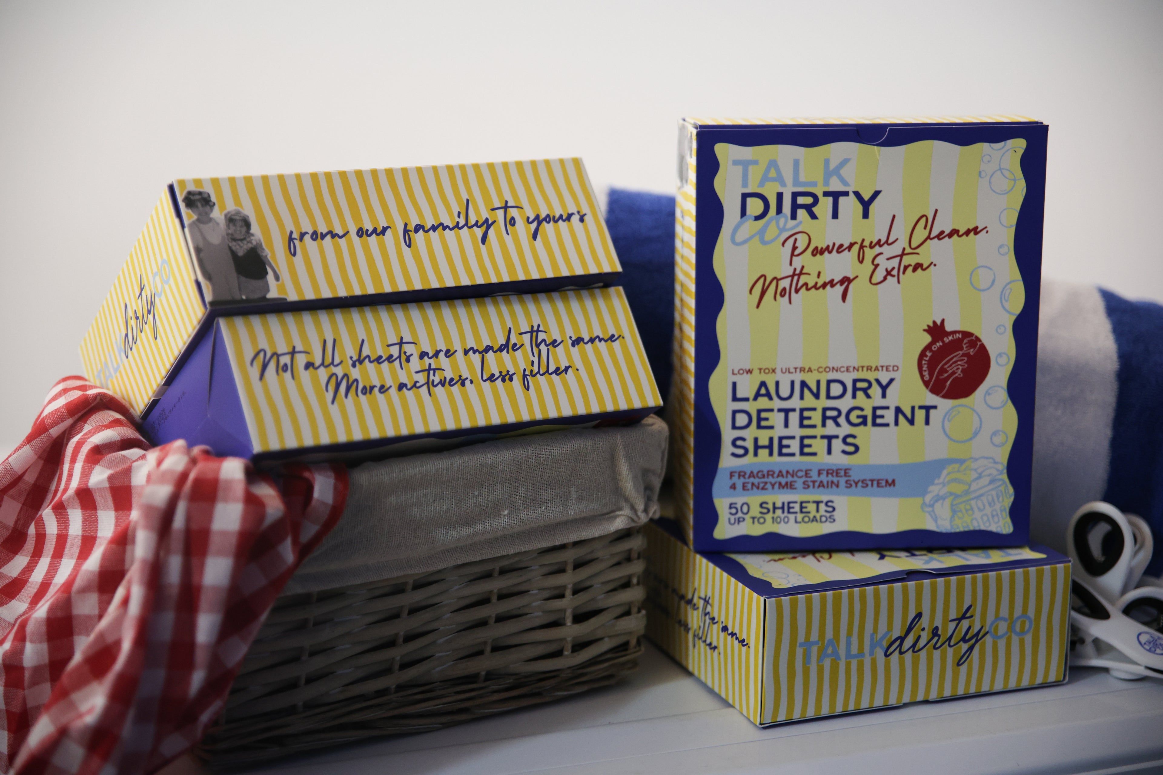 Talk Dirty Co Laundry Detergent Sheets for sensitive skin