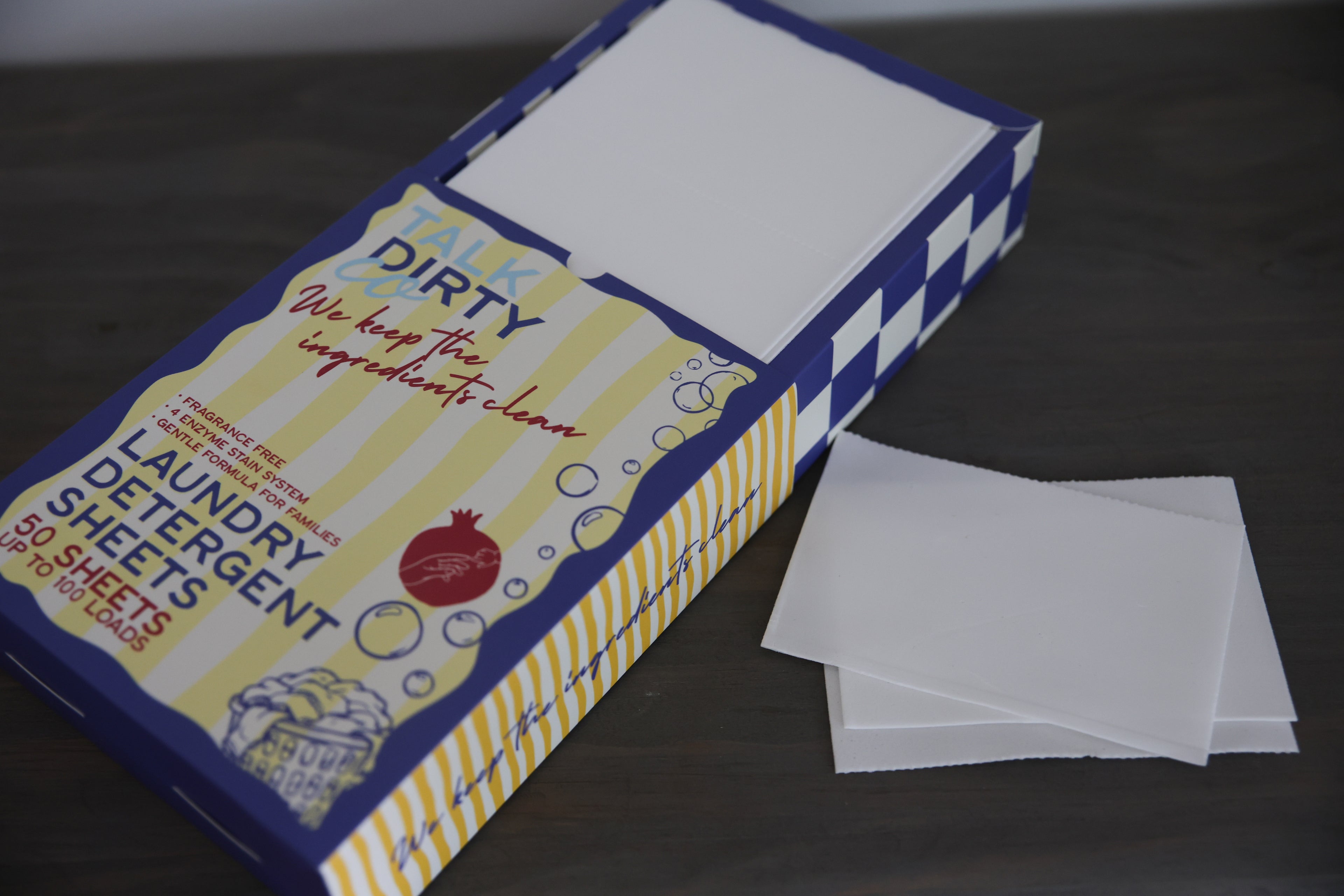 Ultra - concentrated fragrance free laundry detergent sheet